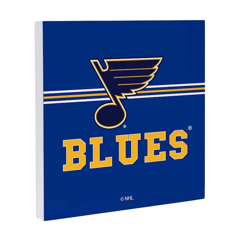 St Louis Blues Wooden Door Decor Wall Sign - Multi-Color
