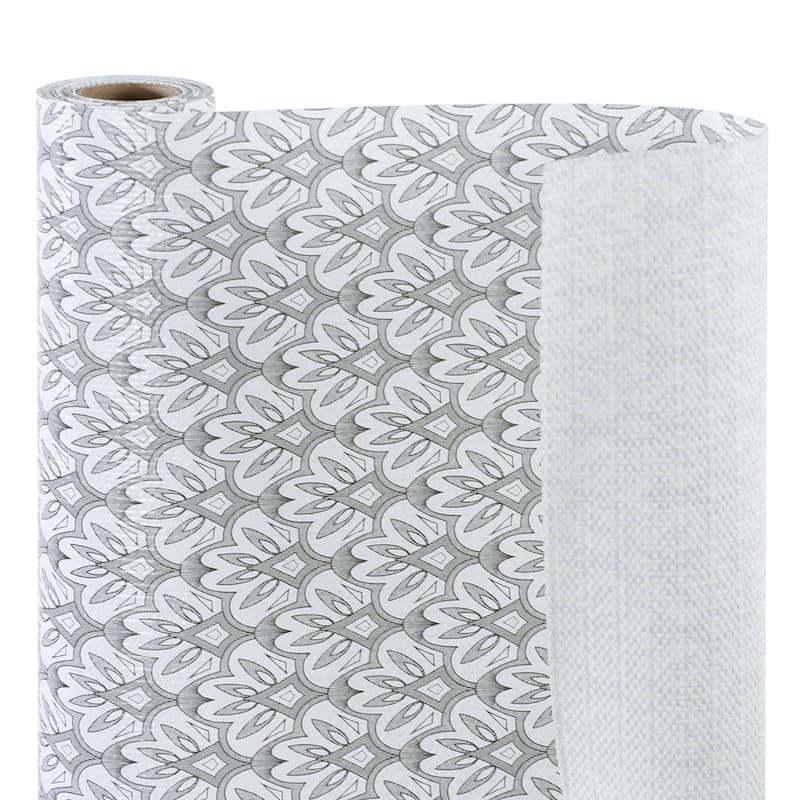 Ray Star Gray Floral Shelf liner Independence Day 18x96 12×120 In