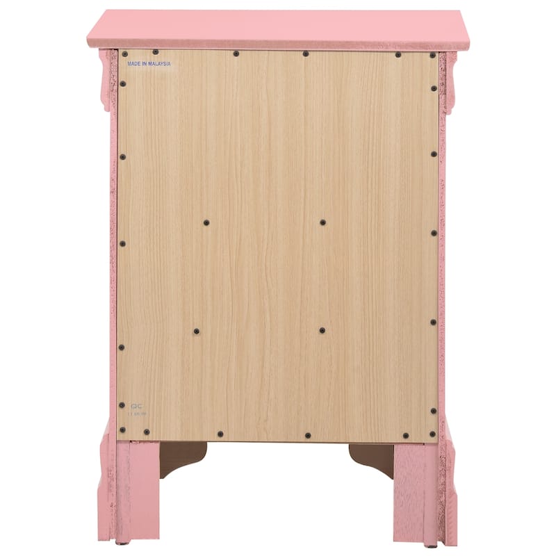 Charming Nightstand With Timeless Elegance - Pink
