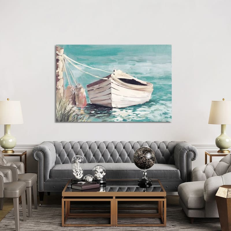 iCanvas "Canoe" by Jane Slivka Canvas Print