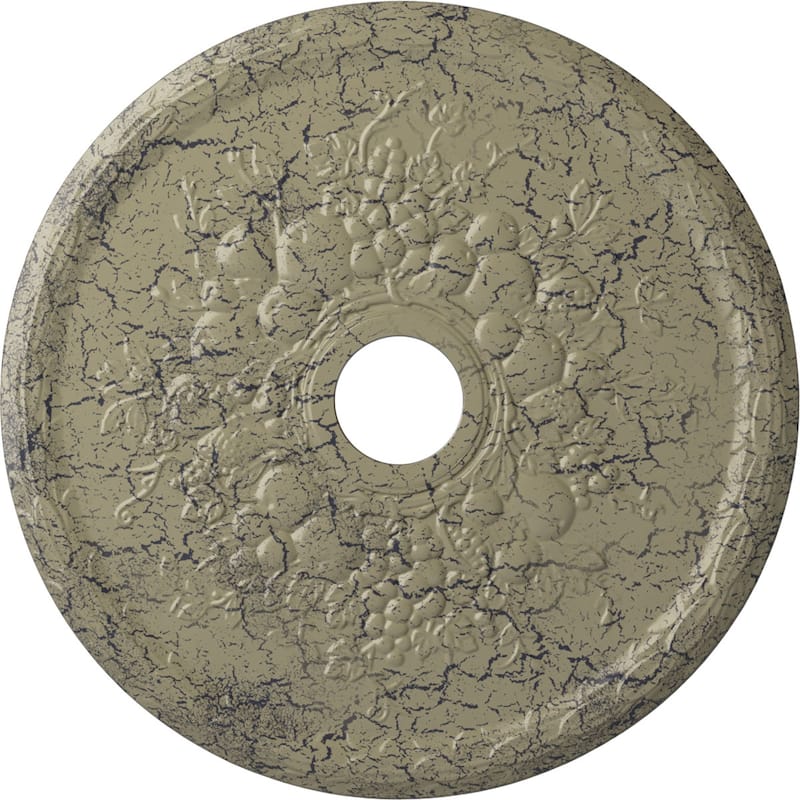 22 5/8"OD x 3 5/8"ID x 5/8"P Grape Ceiling Medallion