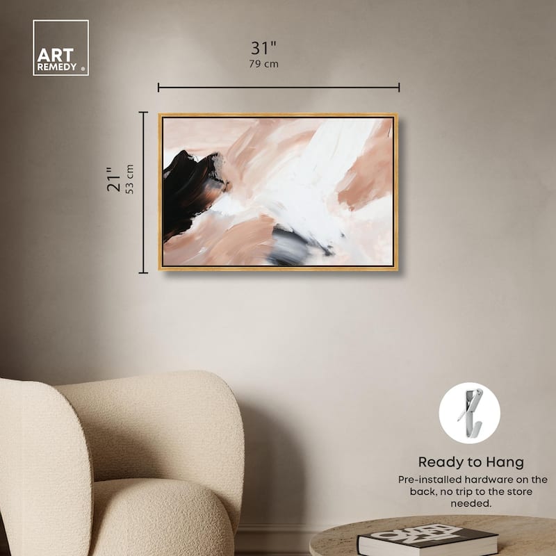 Swirls of Cream I Canvas by Art Remedy