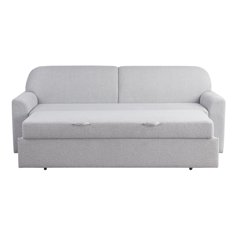 Serta Whitmore Convertible Sofa in Boucle Fabric