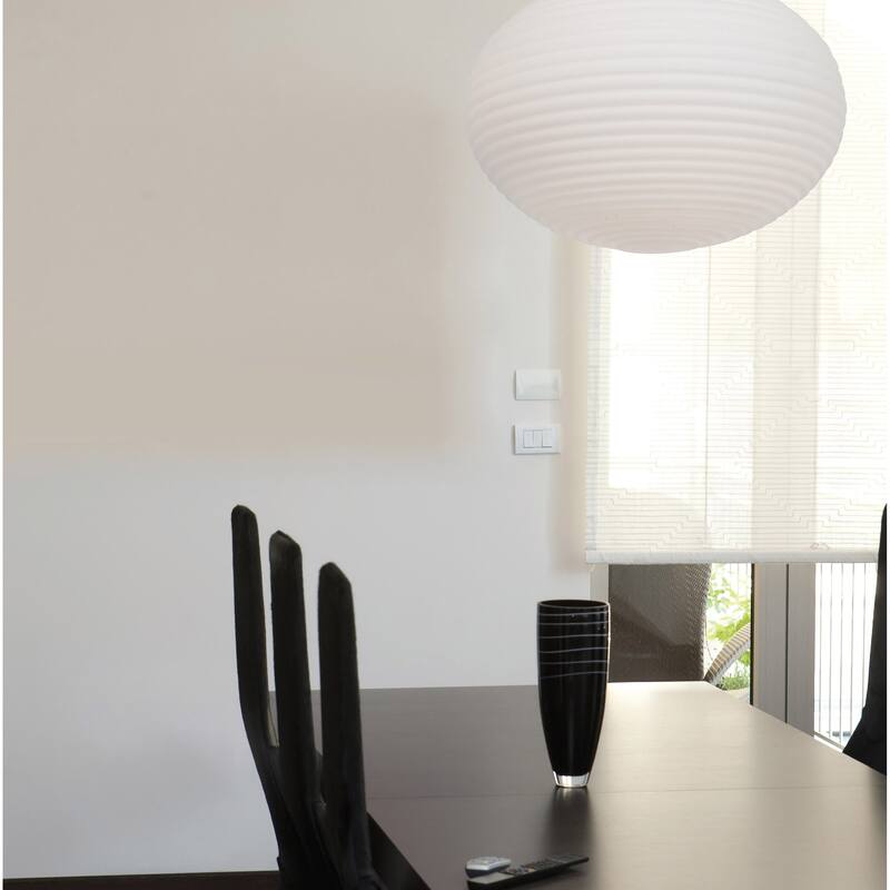 Access Lighting Callisto - 2-Light Pendant - Brushed Steel Finish - Opal Glass Shade
