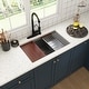preview thumbnail 6 of 40, All-in-One Kit Undermount Single Bowl 16 Gauge Nano Brushed Stainless Steel Workstation Kitchen Sink with Faucet and Accessories