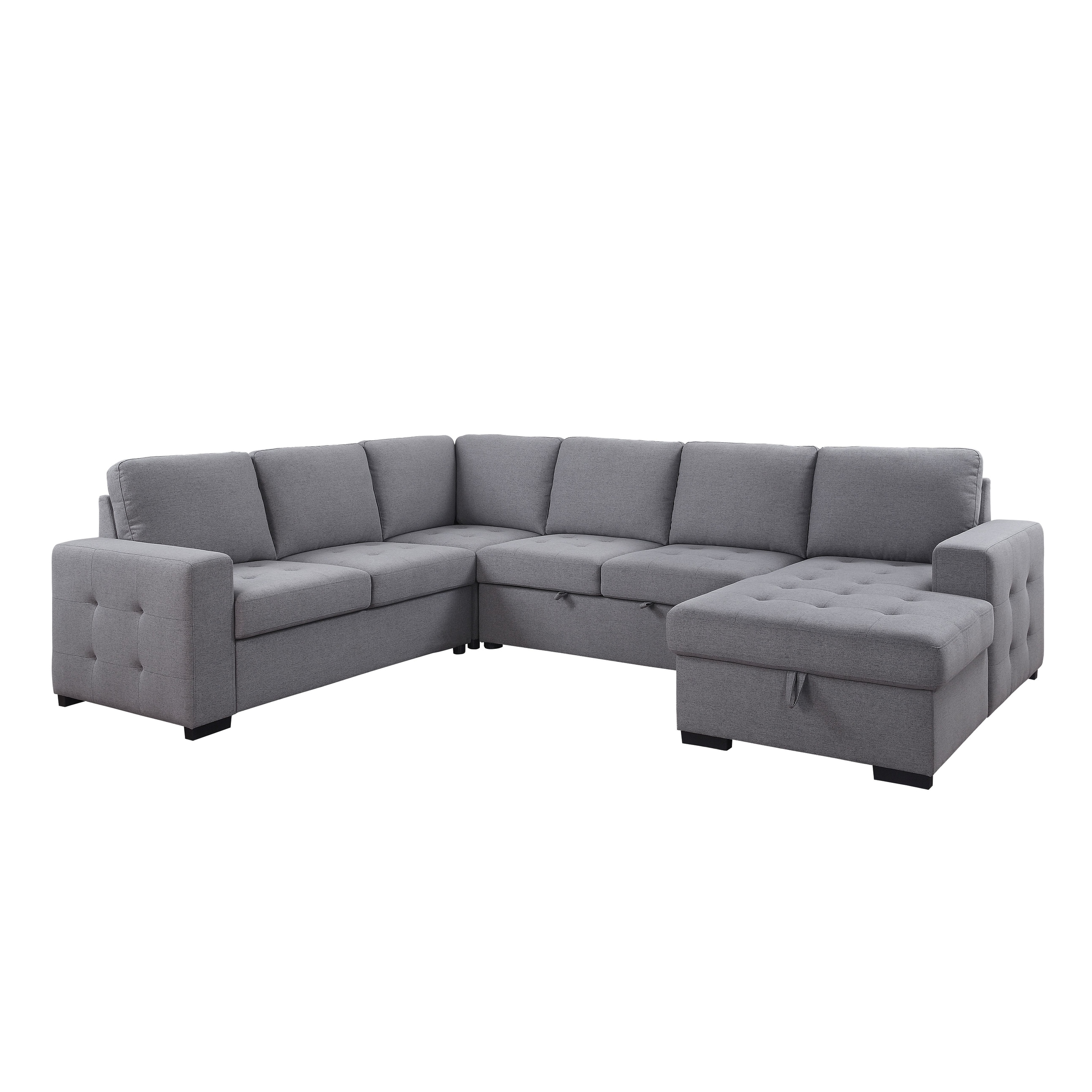 Acme storage 2024 sleeper sectional sofa