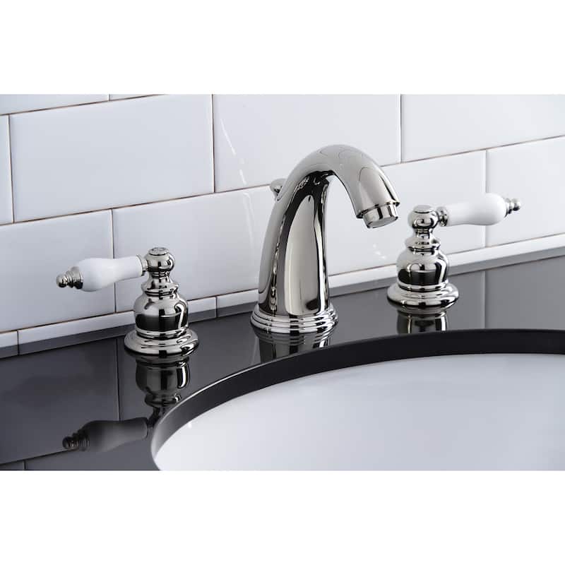 Kingston Brass Victorian Deck Mount Widespread Bathroom Faucet