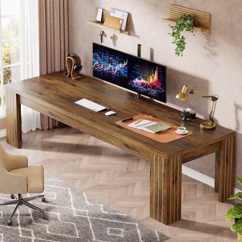78.7-Inch Extra Long Computer Desk for 2 Person