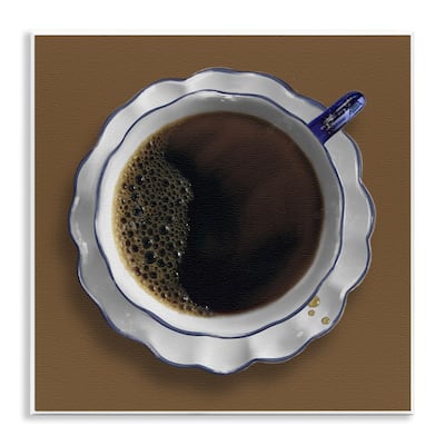 Stupell Aerial View Coffee Cup Wall Plaque Art Design By Matthew Piotrowicz