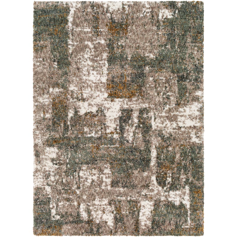 Artistic Weavers Alfie Abstract Colorblock Modern Shag Area Rug