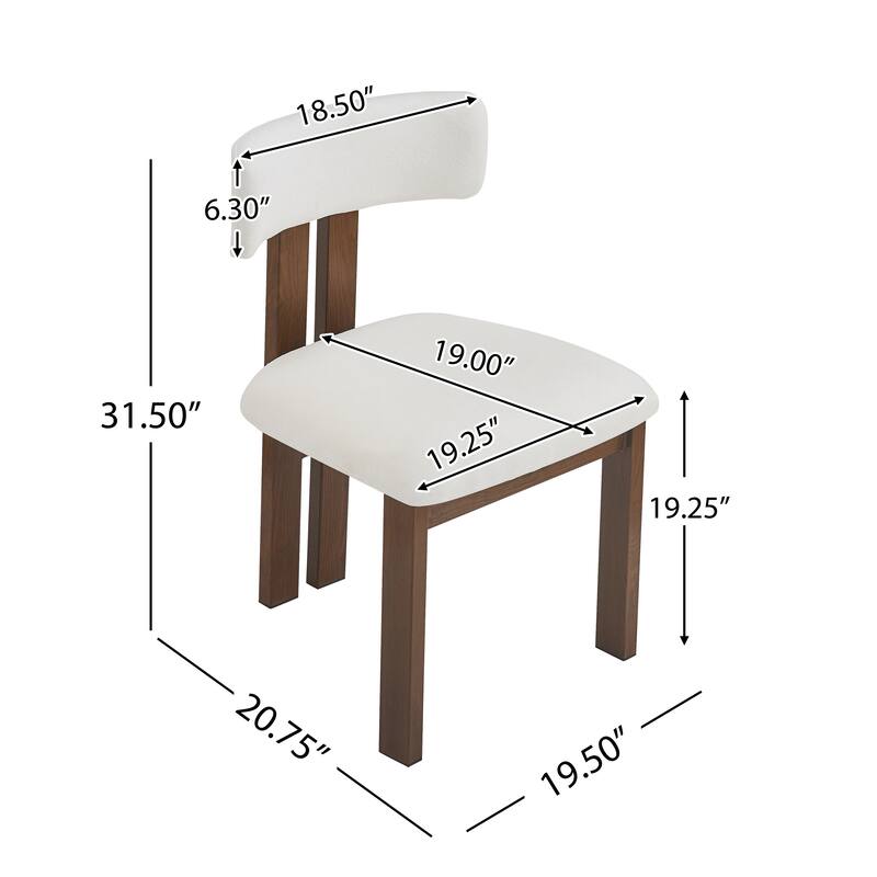 Upholstered Side Chair Dining Chairs (Set of 2)