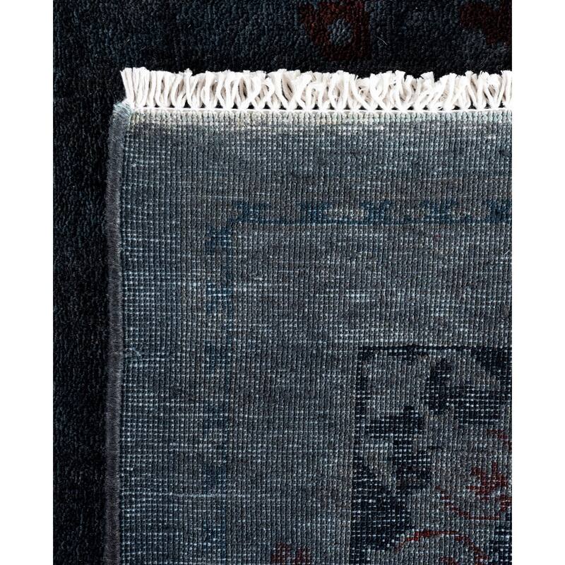 Overdyed One-of-a-Kind Hand-Knotted Area Rug - Black - 8' 2" x 10' 2"