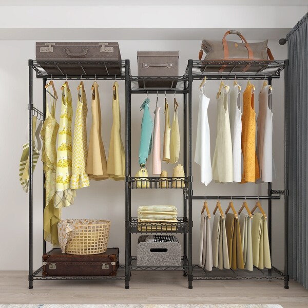 60 Inch Freestanding Closet Organizer for Hanging Clothes 60 Inch Freestanding Closet Organizer for Hanging Clothes