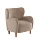preview thumbnail 17 of 33, Christopher Knight Home - Parmelee Upholstered Wingback Club Chair with Plush Velvet and Solid Wood Legs