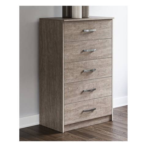 Flannia Grey 5-drawer Chest
