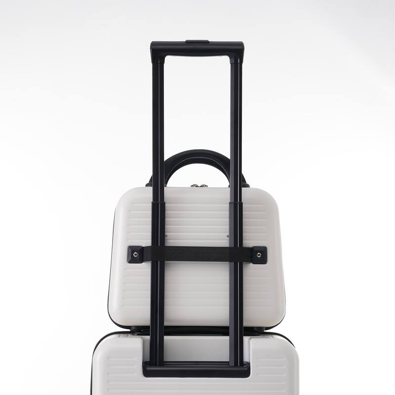 20 Inch Front Open Hardshell Luggage with Front Pocket and USB Port, 1 Portable Carrying Case
