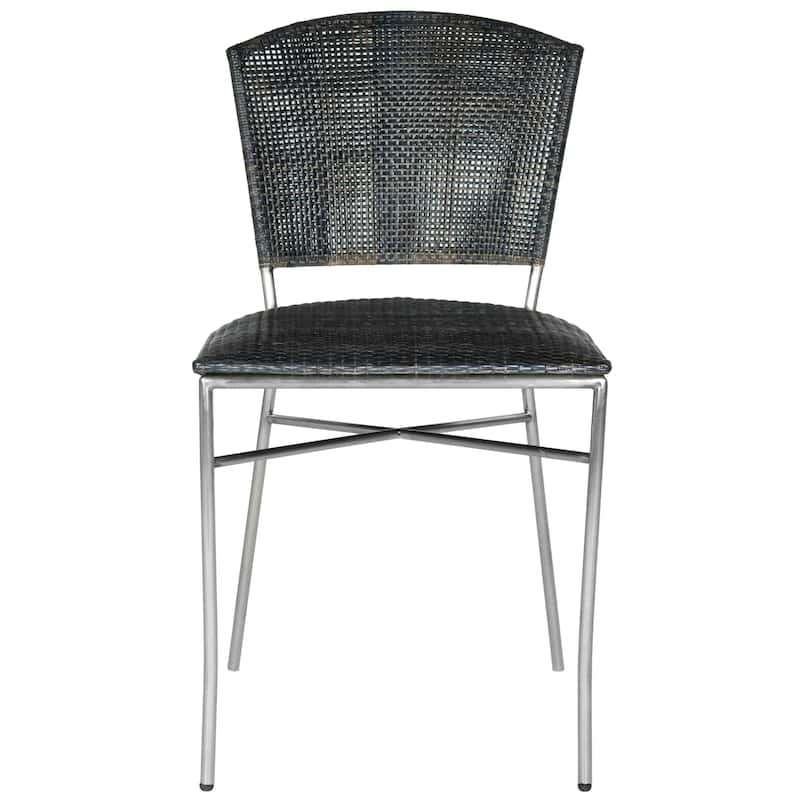 SAFAVIEH Iroda Black Dining Chair (Set of 2) - 17.5"x21.8"x33.3" - 18Wx22Dx33H