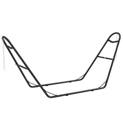 Adjustable Heavy Duty Hammock Stand Powder Coated Steel Supports Up to 550 Pounds Fits Most Brazilian Flat