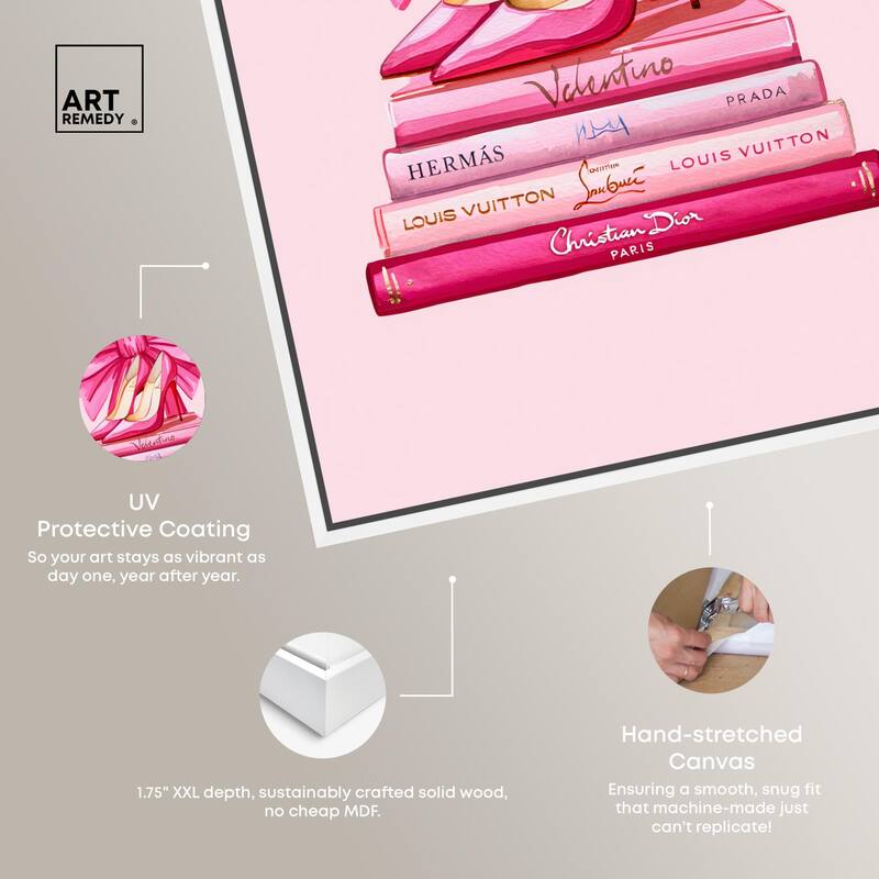 Roseate Runway Reads Canvas by Art Remedy