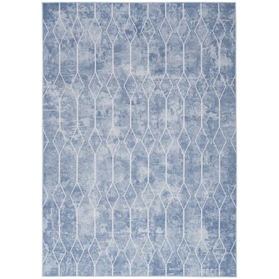 New Concept Washables Indoor only Geometric Machine Washable Area Rug