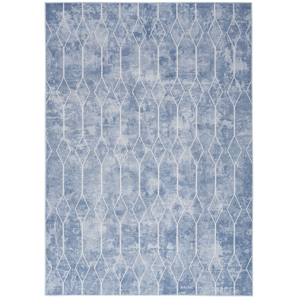 New Concept Washables Indoor only Geometric Machine Washable Area Rug