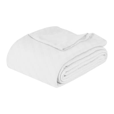 Superior Milan Cotton Textured Striped Lightweight Woven Blanket