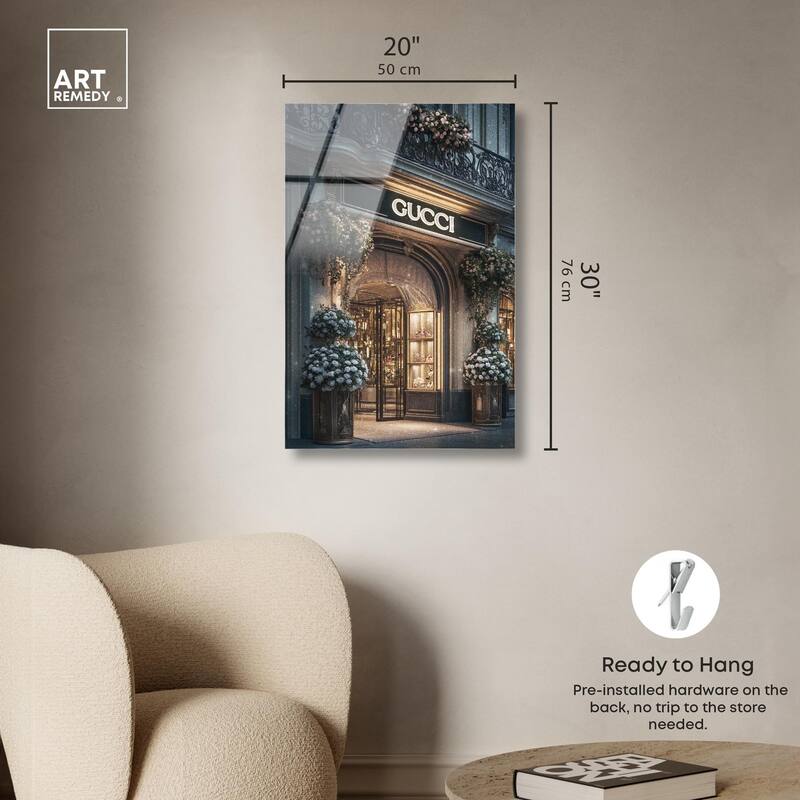 Illuminated Luxury Store Acrylic by Art Remedy, Ready to Hang