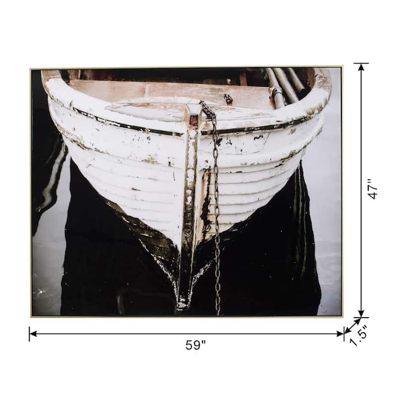 Modern Black and White Rectangular Art Wall Decor with Frame, for Living Room Bedrrom Entryway Office