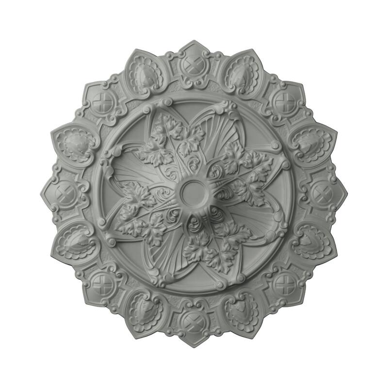 36 3/8"OD x 2 1/4"ID x 1 7/8"P Julianna Ceiling Medallion - 36 3/8"OD x 2 1/4"ID x 1 7/8"P