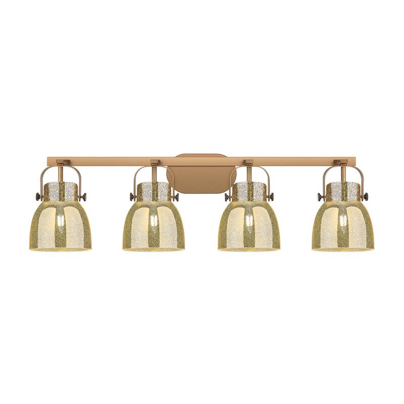 Innovations Lighting Pilaster II Bell - 4 Light 6" Wall-Mounted Bath Vanity Light