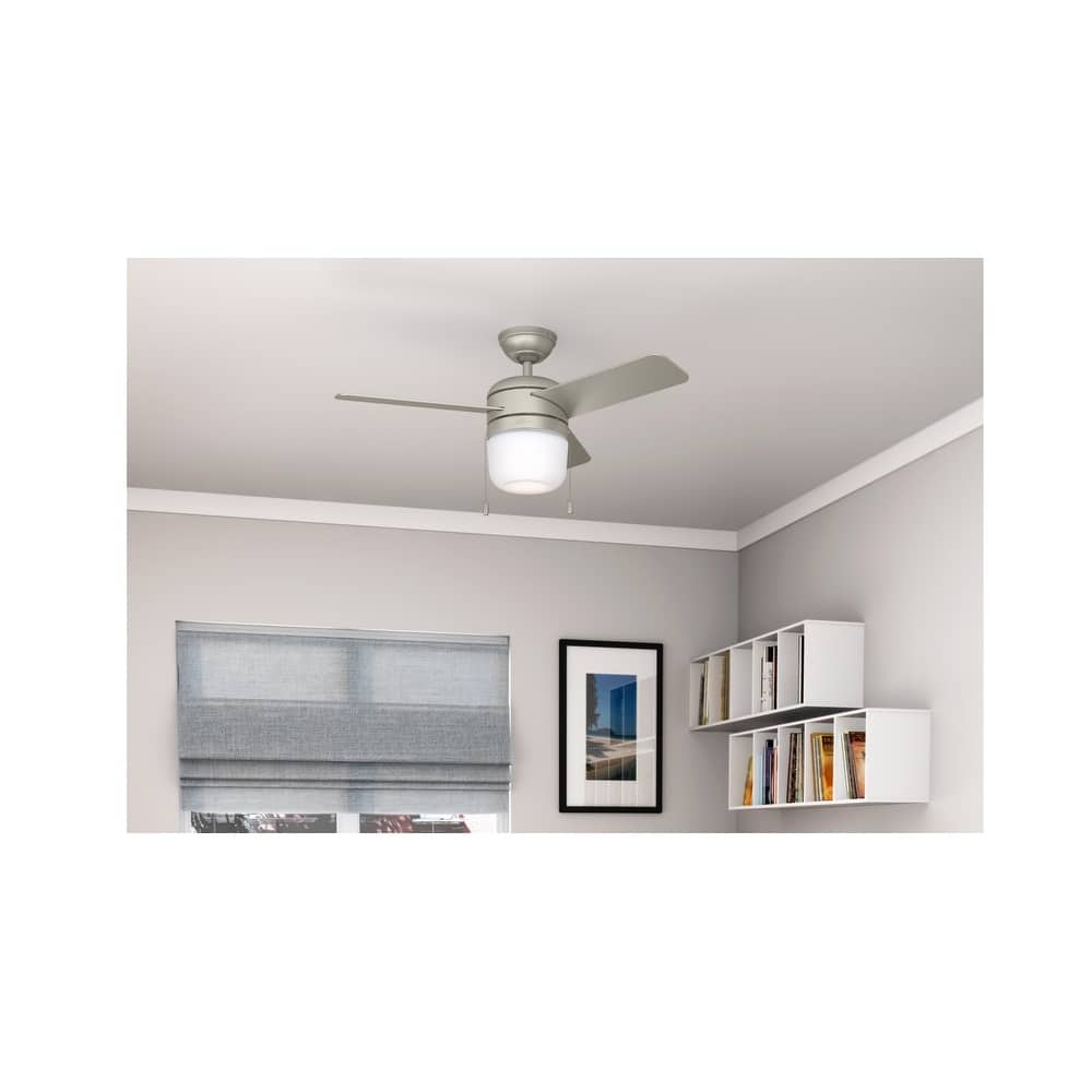 Hunter 42" Acumen Ceiling Fan with Integrated LED Light Kit and Pull Chain - Modern, Contemporary, Transitional