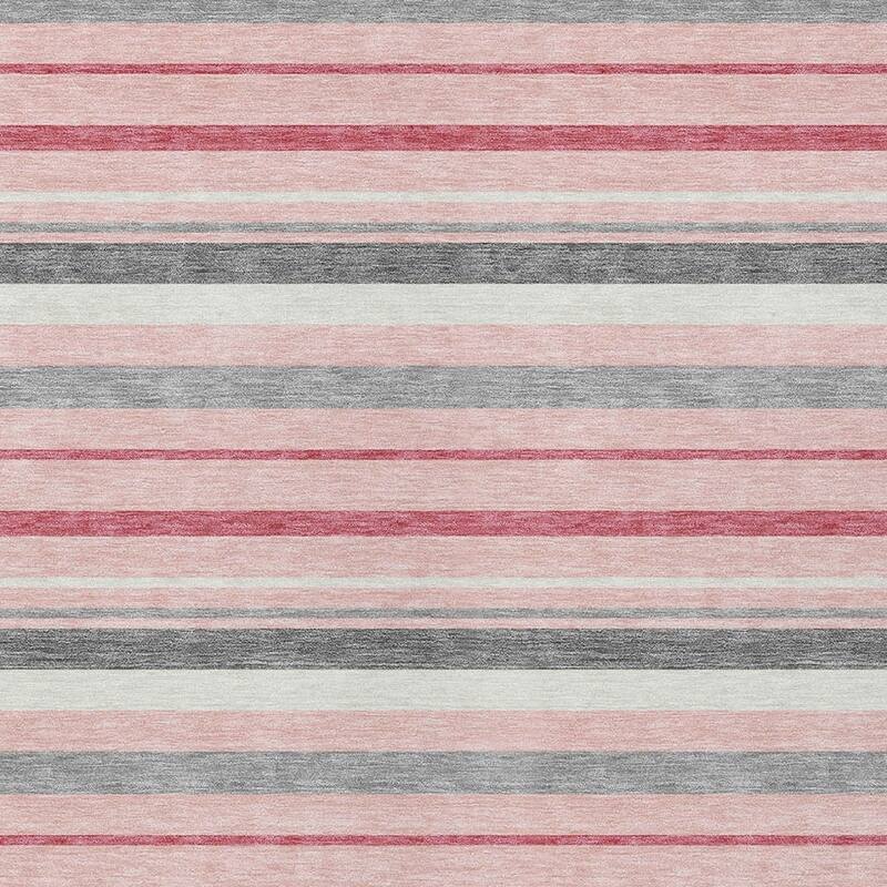 HomeRoots Striped Transitional Rectangle Outdoor Rug