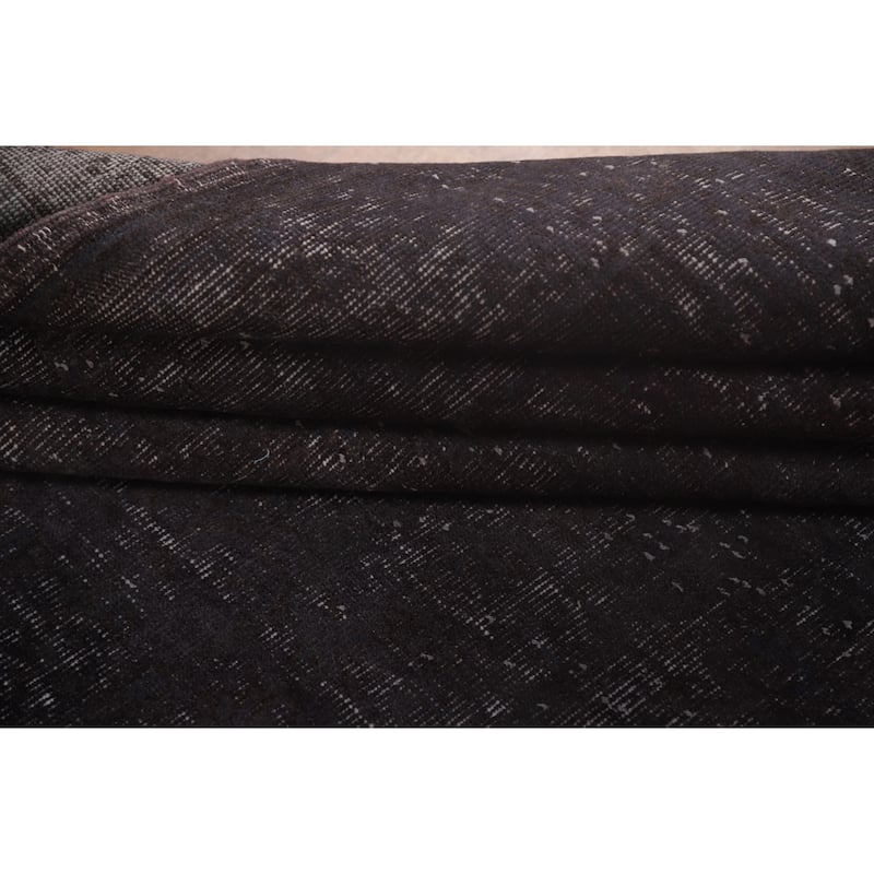 Distressed Over-Dyed Anatolian Turkish Vintage Handmade Wool Carpet - 9'2" x 12'2"