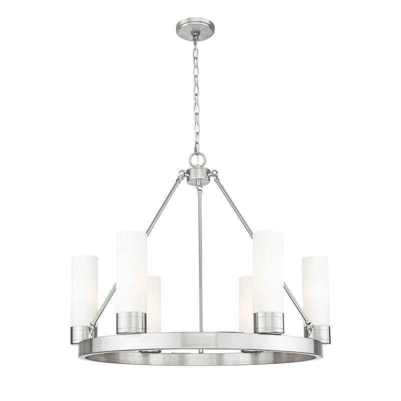 Innovations Lighting Downtown Urban - Boreas - 6 Light 29" Chandelier with 8" Shades