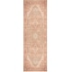 preview thumbnail 16 of 27, Nourison Vintage Washables Indoor only Persian Area Rug 2' x 6' - Coral/Taupe