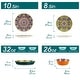 preview thumbnail 3 of 6, vancasso SIMI 16-piece Bohemian Porcelain Pattern Dinnerware Set
