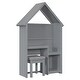 preview thumbnail 19 of 22, House-Shaped Kids Desk and Stool
