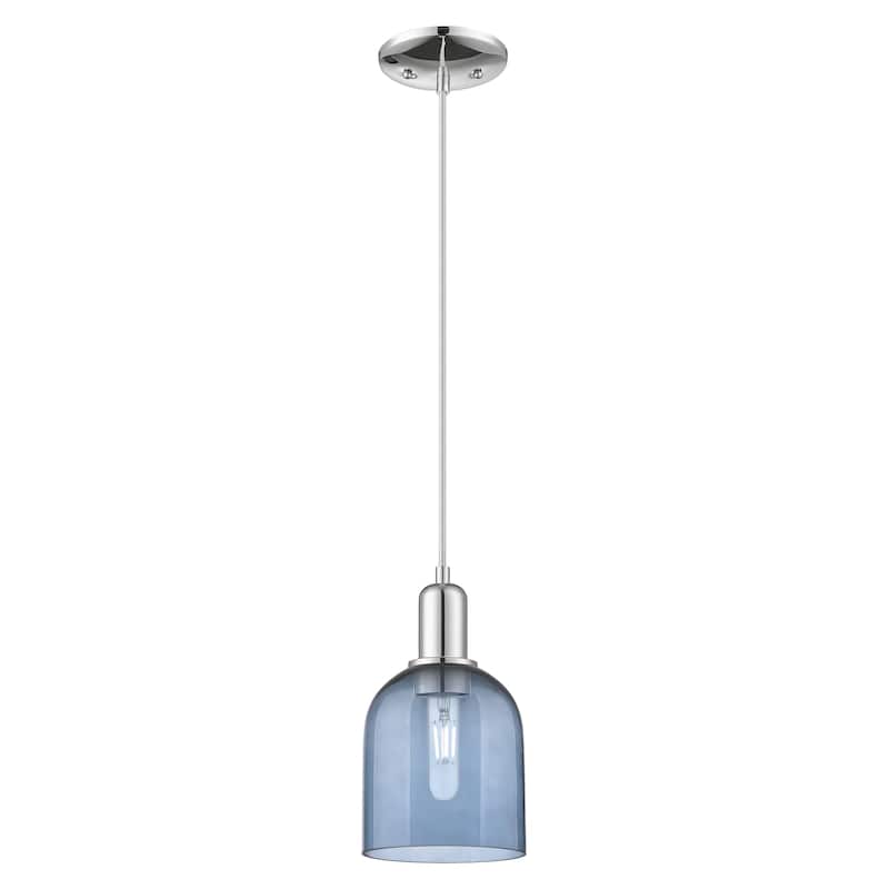 Innovations Lighting Endless Possibilities Arcadia - Bella - 1 Light 6" Cord Hung Mini Pendant - Blue/Polished Chrome