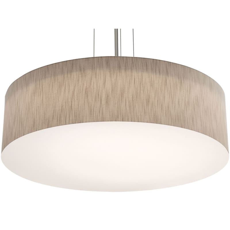 AFX Anton 30'' Medium Base Pendant - Satin Nickel Finish - Jute
