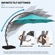 preview thumbnail 20 of 34, 10 ft.Aluminum Curvy Cantilever Offset Hanging Patio Umbrella With Sandbag Base
