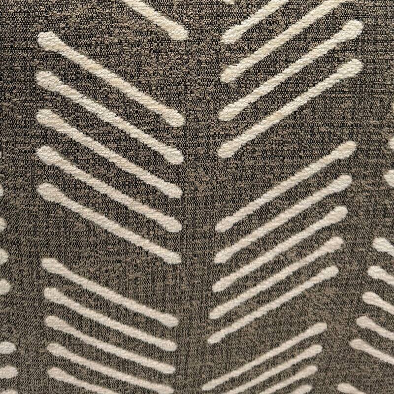 Roundhill Furniture Marvella 2-Piece Living Room Set, Chair and Ottoman, Chocolate Faux Leather and Curly Shearling Upholstery