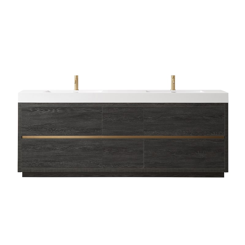 Huesca Bath Vanity with Composite Integral Sink Top without Mirror