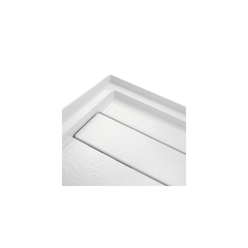 Transolid Linear 60" x 32" Alcove Shower Base with Right Hand Drain - 60" x 32" - 60" x 32"