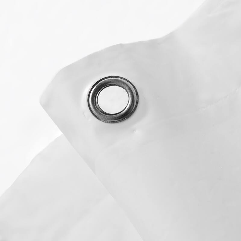 Lush Decor Peva Frosted Mildew Resistant Shower Curtain Liner With Grommets White Single
