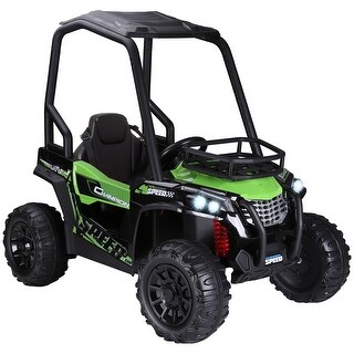 Kids Electric 12V UTV Ride-On Car with Dual Control Modes, Built-in Music, MP3, USB, Suspension System and Safety Features