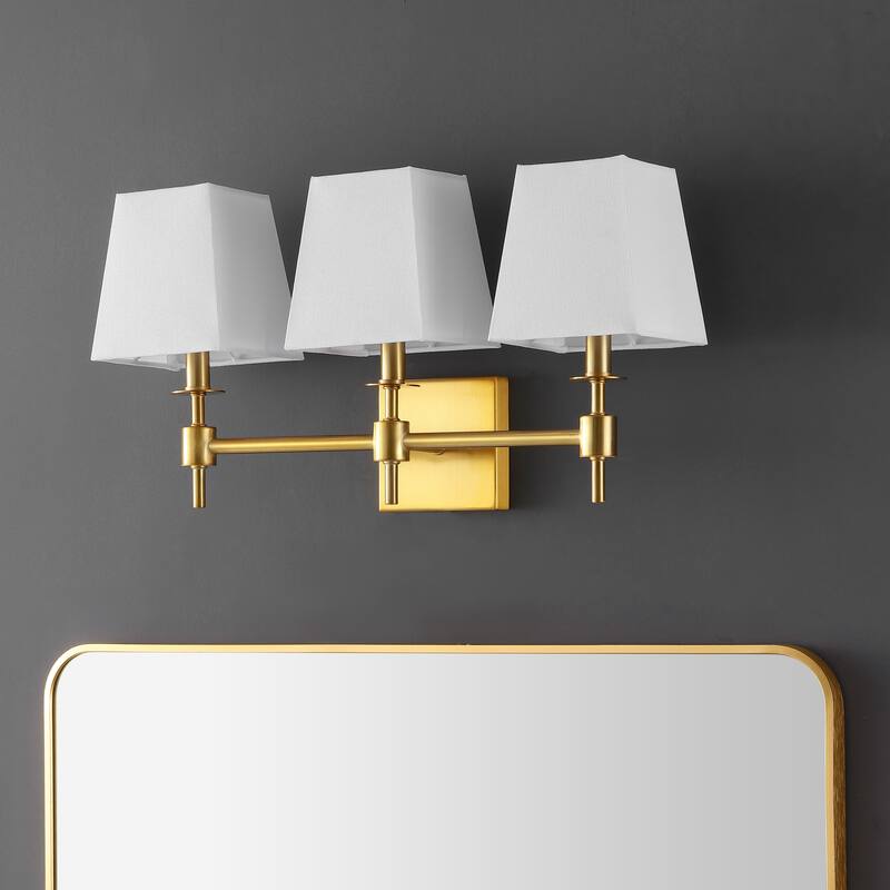 SAFAVIEH Lighting Chiaffreda 21-inch Modern & Contemporary Wall Sconce (3-Bulb) - 7Wx21Dx11H