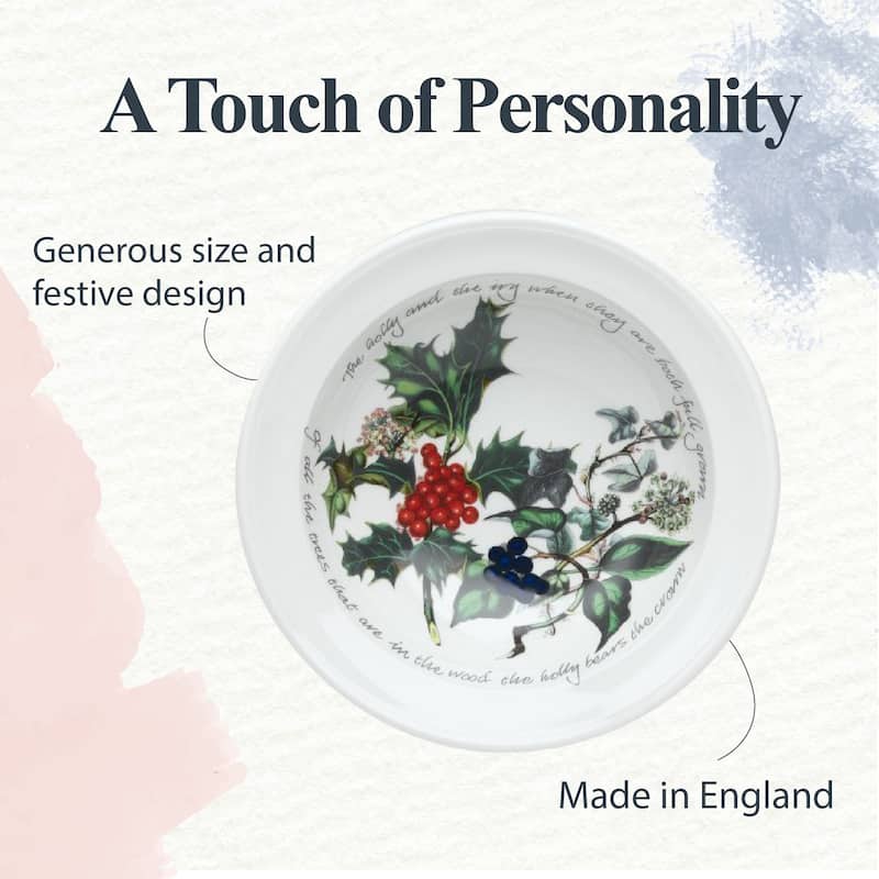 Portmeirion Christmas The Holly and Ivy Set of 6 Plates