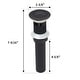 preview thumbnail 8 of 14, Pop-up Bathroom Sink Drain With Overflow