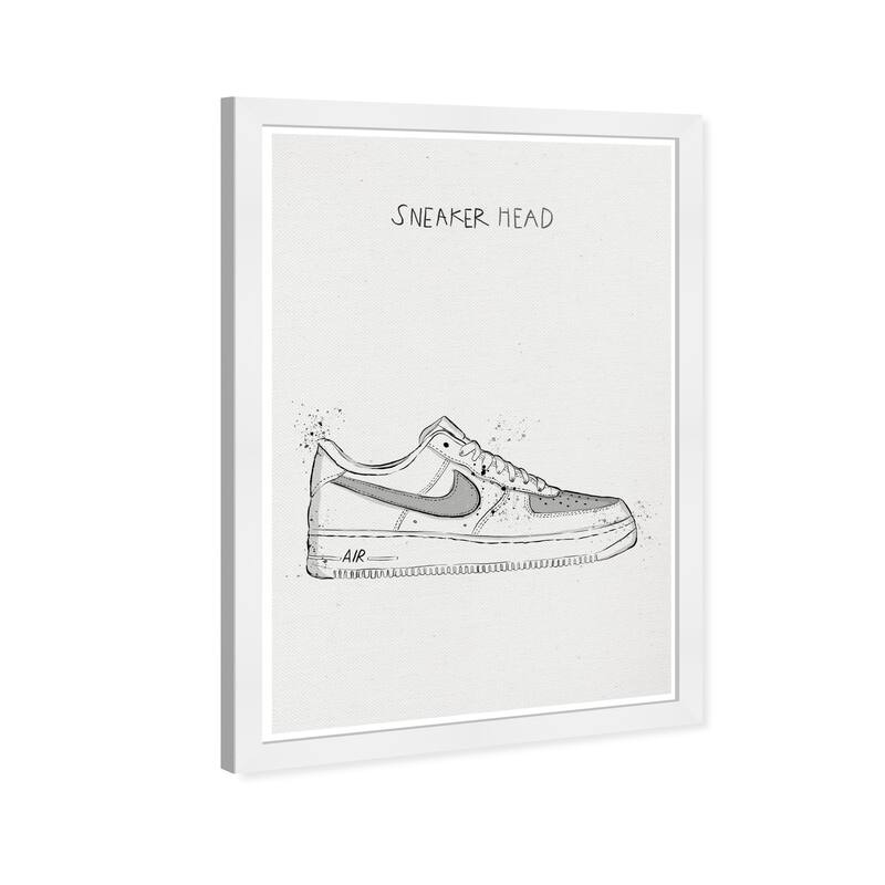 Wynwood Studio Prints Fashion and Glam Sneakerhead Neutral White and Modern & Contemporary Wall Art Canvas Print