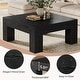 preview thumbnail 19 of 33, 39.4-Inch Square Coffee Table for Living Room, Farmhouse All Wooden Center Table